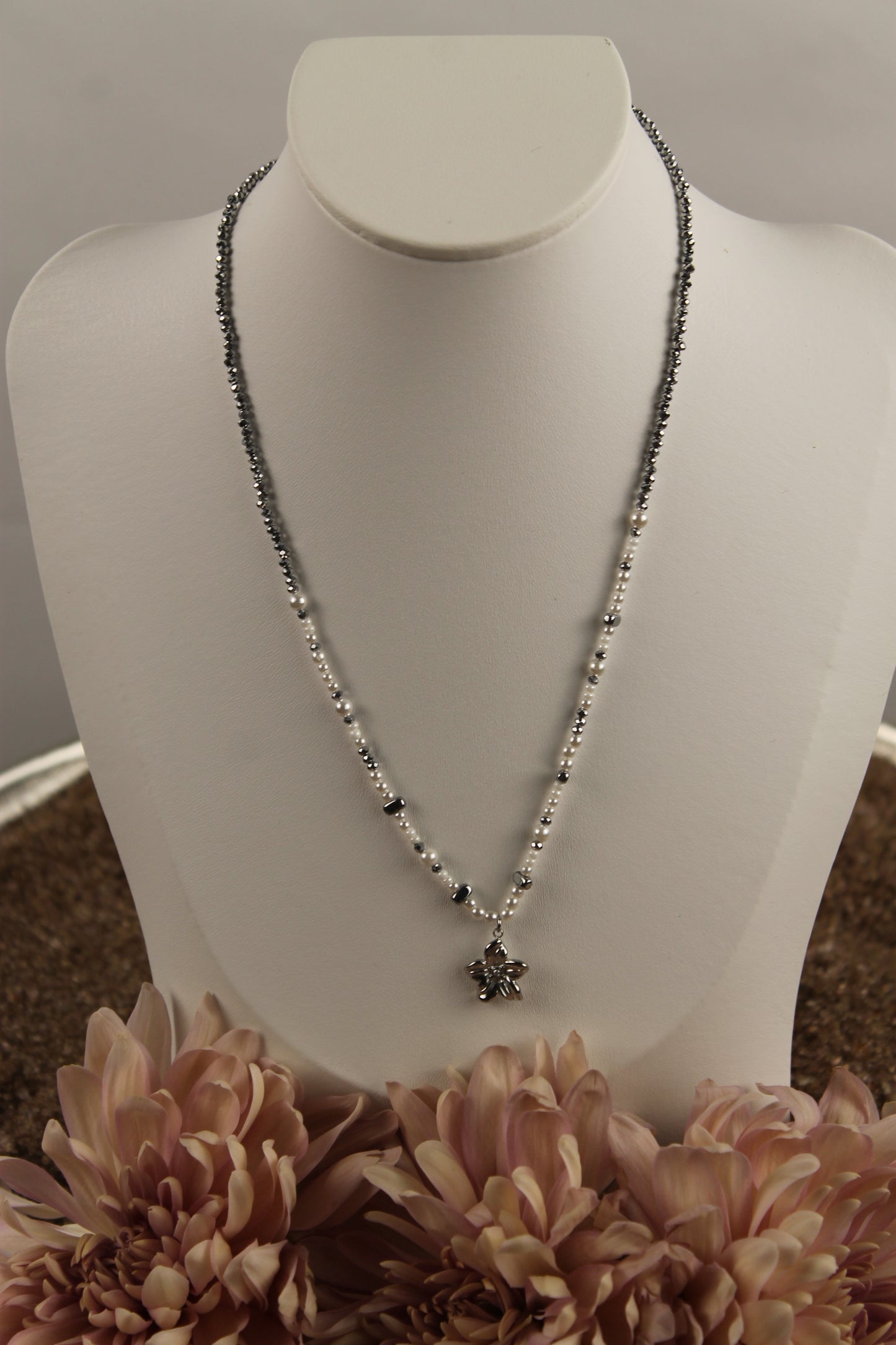 Halskette Fiore perla
