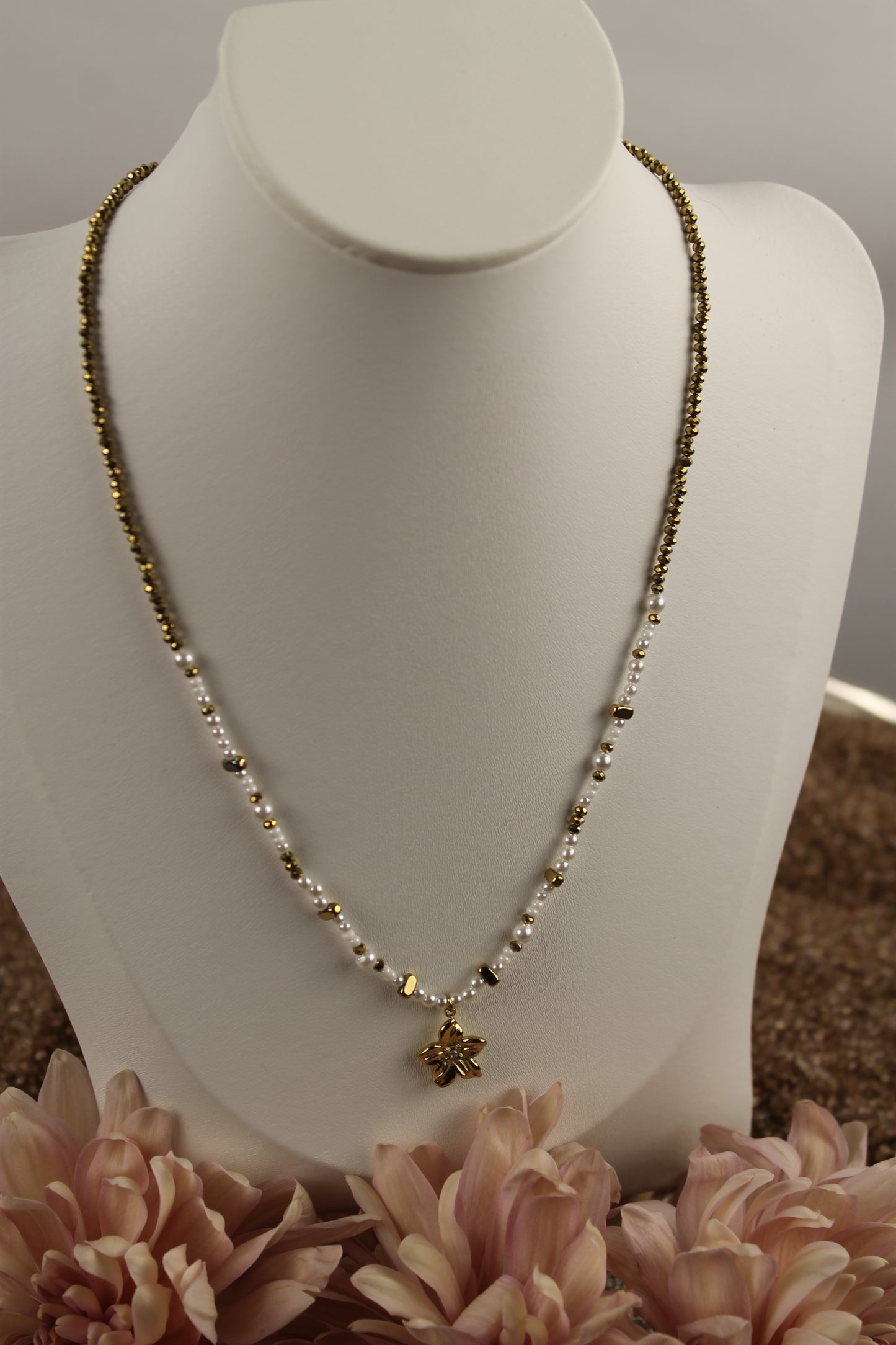 Halskette Fiore perla