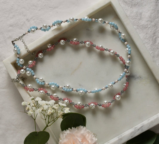 Florale Perlenkette Alura